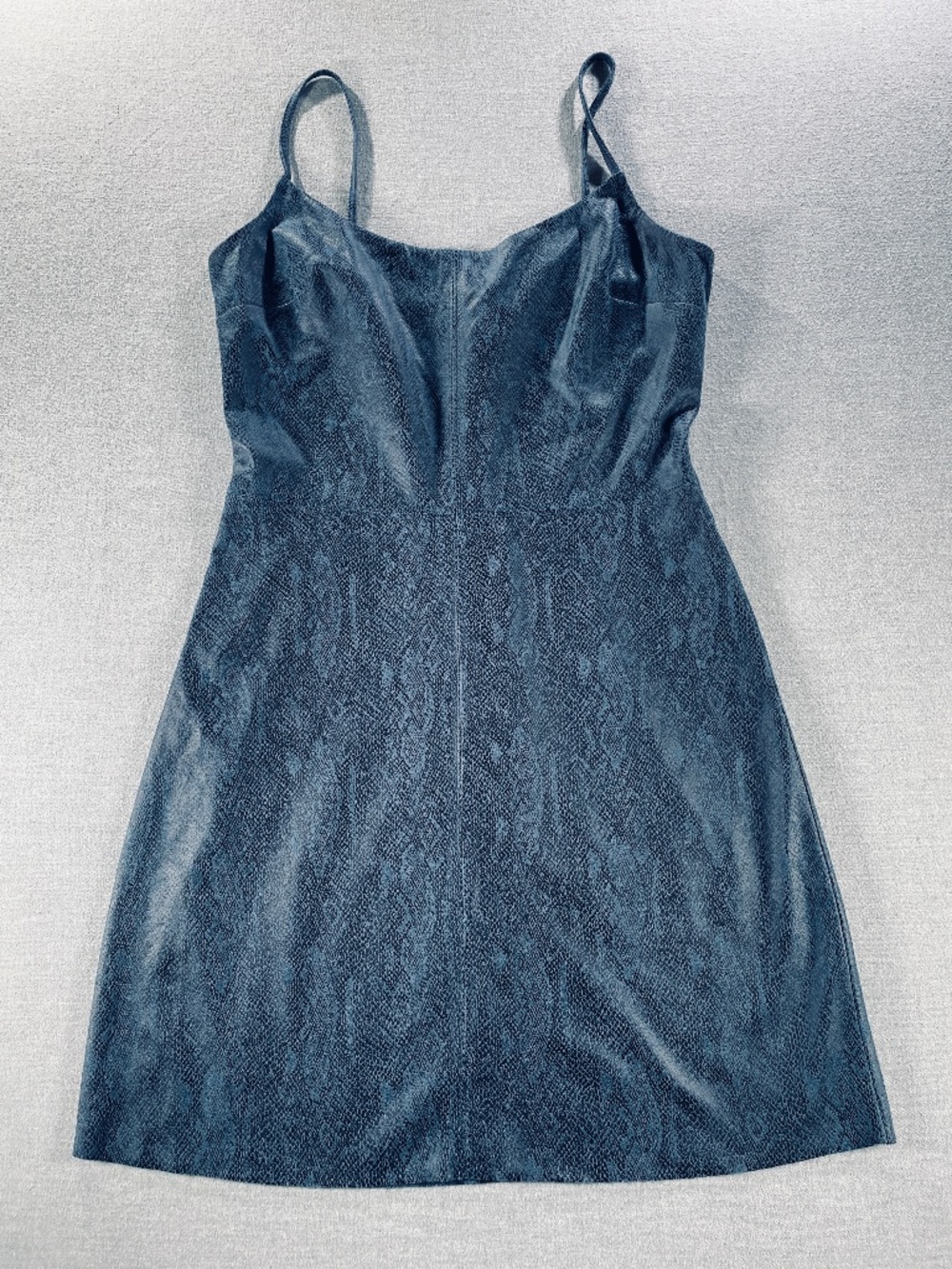 Lavender Brown Blue Python Snakeskin Mini Slip Dress Small Party 90's Night Out